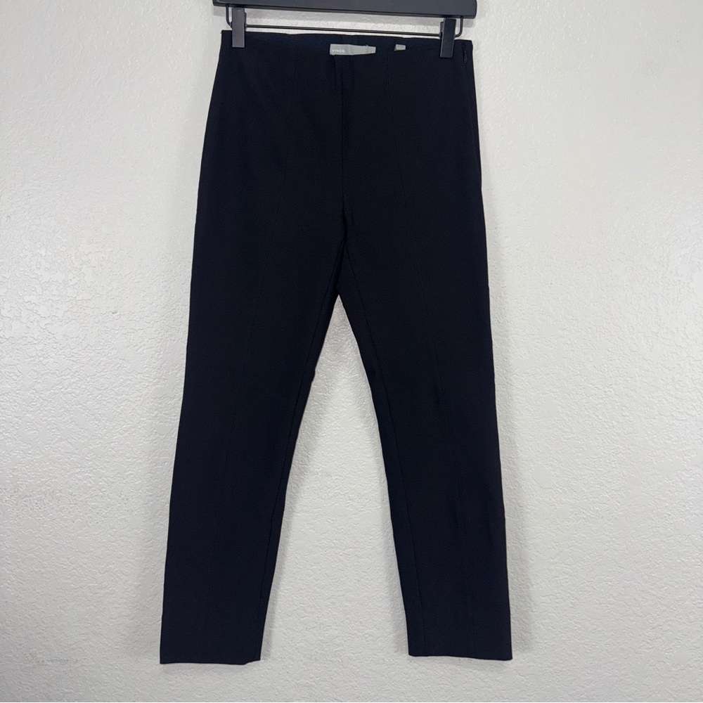 Vince‎ Charcoal Ribbed Waistband Pants XS work Professional Office Trousers #cc